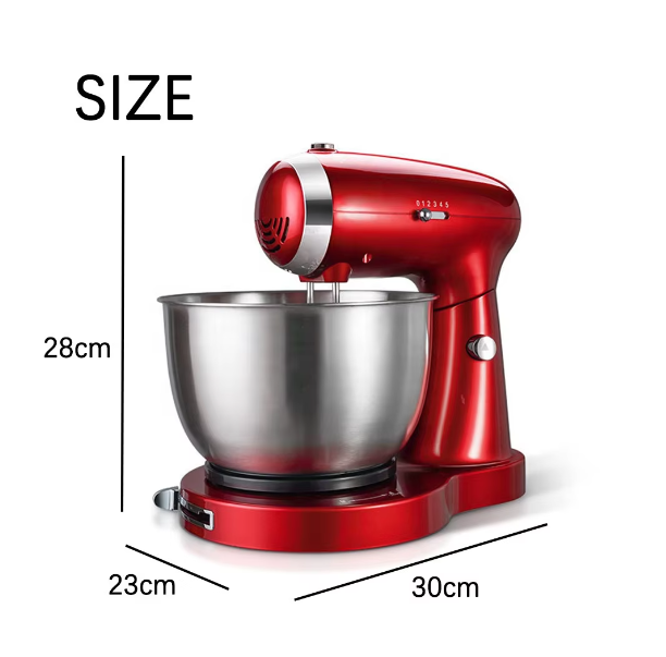 Stand Mixer,3.5L Small Electric Food Mixer,6 Speeds Portable Lightweight Kitchen Mixer